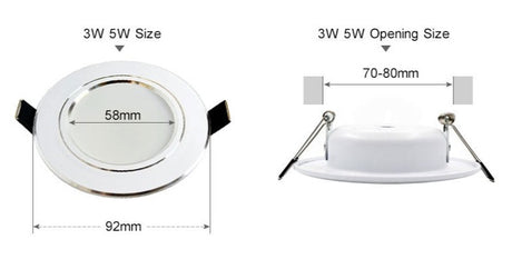 Led Downlight 3W 5W 7W 9W 12W 15W 18W AC 220V 230V 110V  Ceiling Bathroom Lamps Living Room Light Home Indoor Lighting