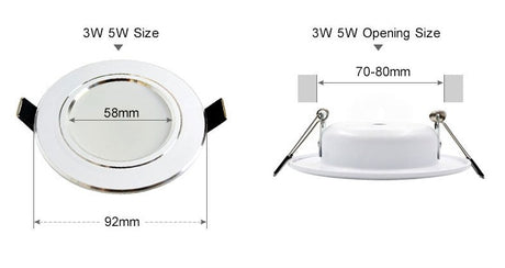 Led Downlight 3W 5W 7W 9W 12W 15W 18W AC 220V 230V 110V  Ceiling Bathroom Lamps Living Room Light Home Indoor Lighting