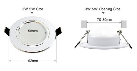 Led Downlight 3W 5W 7W 9W 12W 15W 18W AC 220V 230V 110V  Ceiling Bathroom Lamps Living Room Light Home Indoor Lighting