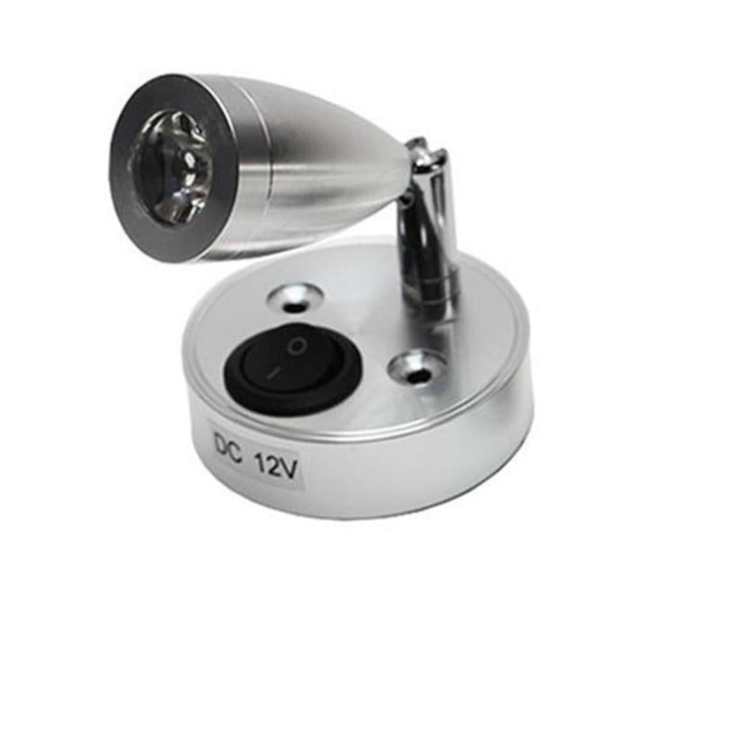 DC12Volt RV Boat LED Reading Light, Wall Lamp for Truck Motorhome Yachts Cabin Bedside, Camper Van Caravan Boat RV Lighting