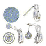DC5V Dimmable LED chip 5W 6W 10W Surface Light Source SMD 5730 LED Light Beads DIY Tricolor Adjustable LED Bulb White Warm White