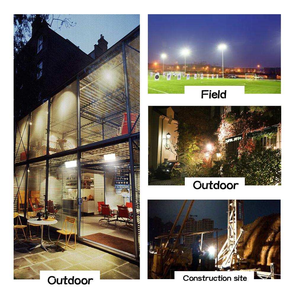 Reflector LED Flood Light 50W 220V 240V Floodlight CHIP IP65 Waterproof Outdoor Wall Lighting Garden Square Spotlight