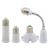 E27 To E27 Lamp Base Converter 65mm 95mm Lamp Holder Extender E27-E27 Lamp Socket Adapter Flame Retardant For LED Bulb