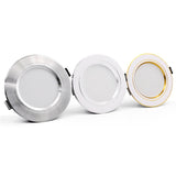 LED Downlight Gold/Silver/White Body 5W 9W 12W 15W 18W led Ceiling light AC 220V 230V 240V for Indoor LED Spotlight