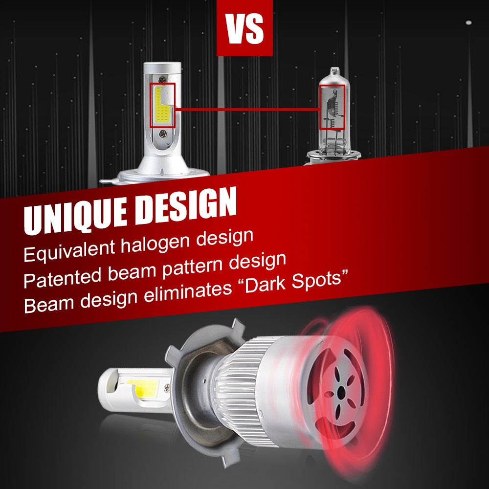 NEW Arrivals Car Lights Bulbs LED H4 H7 9003 HB2 H11 LED H1 H3 H8 H9 880 9005 9006 H13 9004 9007 Auto Headlights 12V Led Light