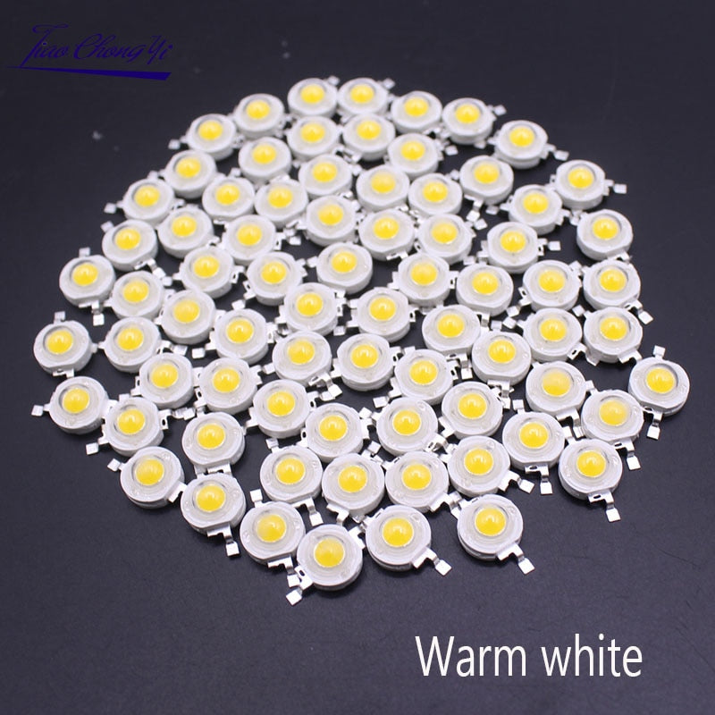 10-100Pcs LED COB Lamp Chip 1W 3W 3.2-3.6V Input 100-220LM Mini LED Bulb Diode SMD For DIY LED Floodlight Spotlight Downlight