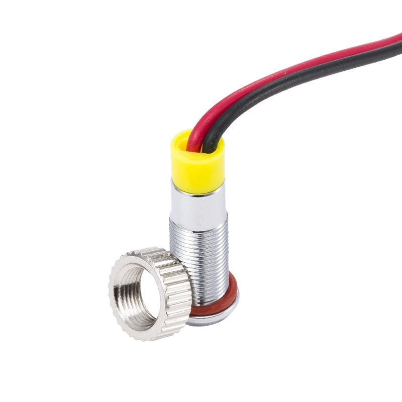 6mm mini indicator light red green white orange purple green blue yellow light with 15cm free wire Warnning Indicator Light