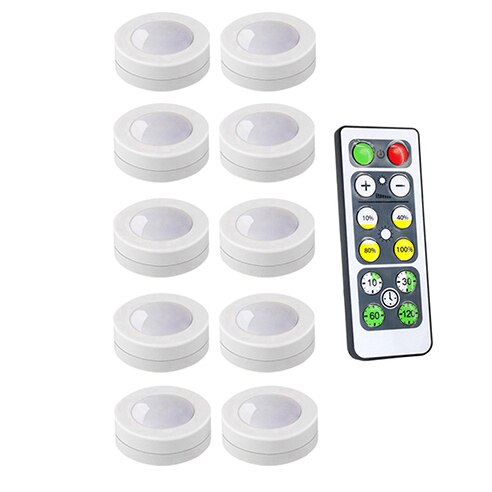 Dimmable Touch Sensor Under Cabinet Light LED Puck Lights Wireless Downlight Spotlights For Close Wardrobe Hallway Night lamp