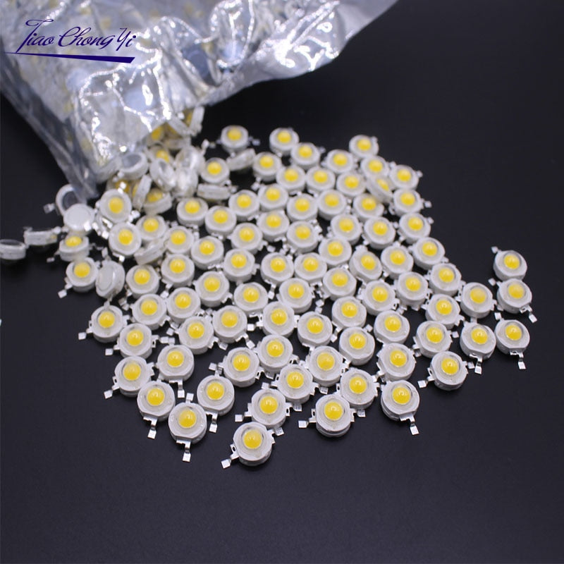 10-100Pcs LED COB Lamp Chip 1W 3W 3.2-3.6V Input 100-220LM Mini LED Bu ...