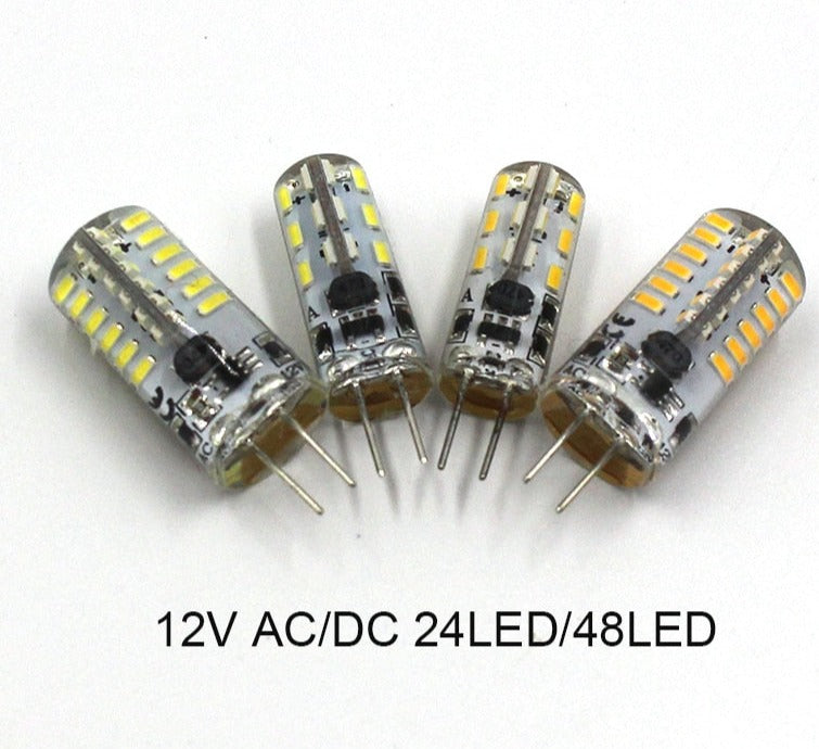 10PCS LED G4 Bulb Mini Corn Bulb DC12V AC/DC12V  220V 24LED/48LED/64LED Cold/Warm White 1W LED or 10W Halogen