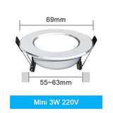 LED Downlight Ceiling 7W 9W 12W 15W 18W 3W 5W Spot Round Recessed Lamp 220V 230V 240V 110V Bulb Bedroom Kitchen Indoor Lighting