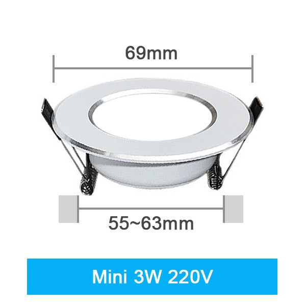 LED Downlight Ceiling 7W 9W 12W 15W 18W 3W 5W Spot Round Recessed Lamp 220V 230V 240V 110V Bulb Bedroom Kitchen Indoor Lighting