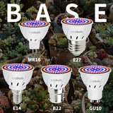 GU10 Phyto Lamps E27 Led Full Spectrum Grow Light MR16 Led Bulbs Seedling 48 60 80leds B22 Plant Growing Lamp For Greenhouse E14