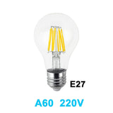 Gitex Antique LED E27 Bulb Retro Lamp 220V 2W 4W 6W 8W LED Filament Light E14 Glass Ball Bombillas LED Bulb Edison Candle Light