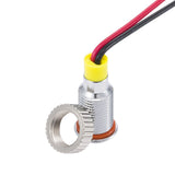 8mm Metal Indicator Led Light Waterproof Led Light 3V/6V/12V Pilot Signal Lamp with Wire Warning Indicator Light