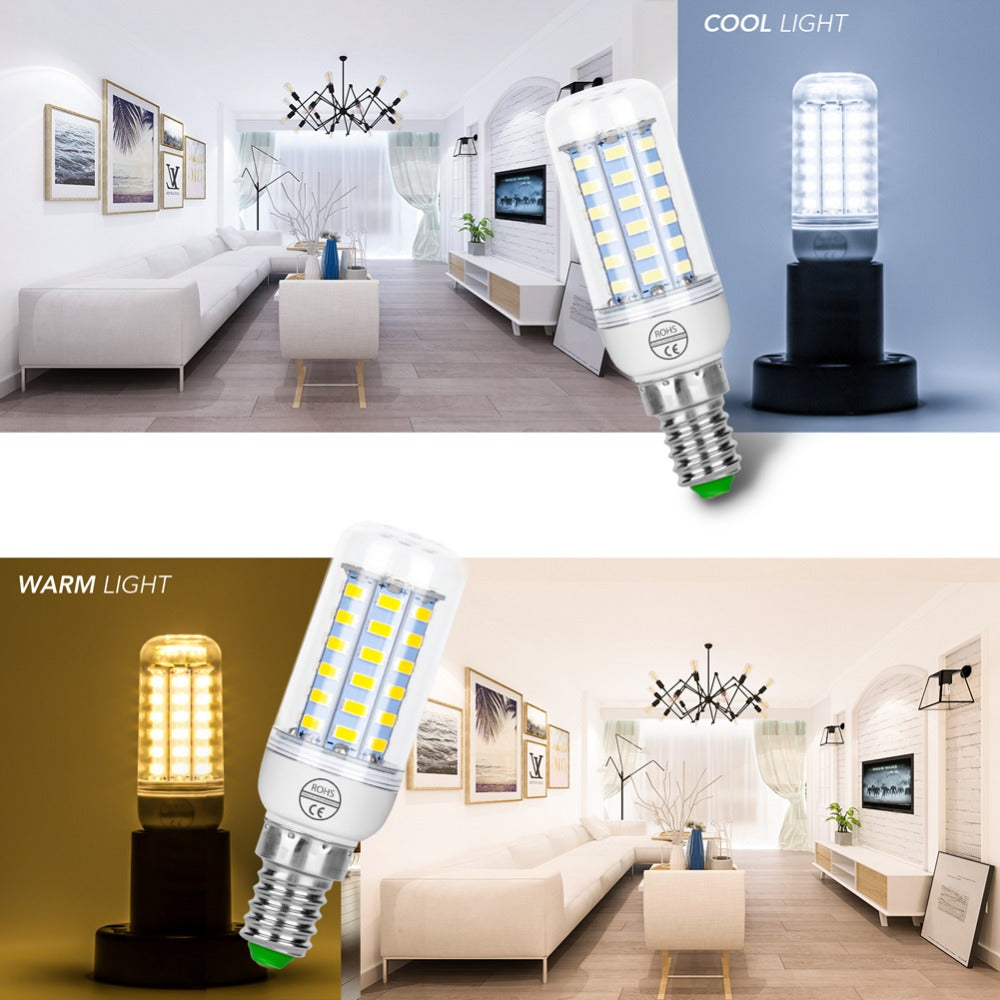 Bulb E27 LED E14 Corn Light GU10 Smart LED 220V Ampoule 24 36 48 56 69 72leds Spotlight G9 Candle Bulb B22 Halogen Lamp For Home
