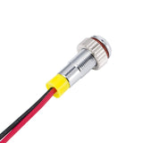 IP62 Waterproof Colorful Flashing LED Metal Warning Indicator Light 6mm Blink Pilot Signal Lamp 3V 6V 12V 24V 36V DC with Wire