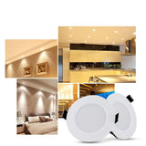 Dimmable Waterproof LED Recessed Downlight 5W 7W 9W LED Spot Light Ceiling Lamp Home Lighting AC 110V 220V For For Bathroom lamp