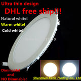 Ultra Bright 20pcs 3W 6W 9W 12W 15W 25W Led Ceiling Recessed Downlight Round/Square Panel light 1800Lm Led Panel Bulb Lamp Light