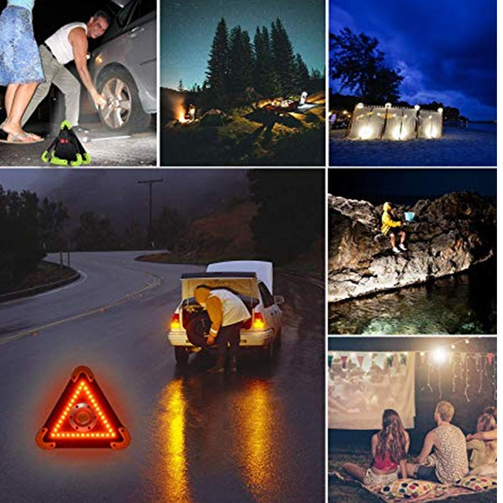COB LED Work Light Rechargeable Portable Waterproof LED Flood Lights for Outdoor Camping Hiking Emergency Car Repairing Job Site
