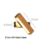 Nordic simple Wooden LED Wall Lamp Modern Adjustable Lighting bar restaurant Living room Porch Wall Lamps Corridor decor