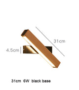Nordic simple Wooden LED Wall Lamp Modern Adjustable Lighting bar restaurant Living room Porch Wall Lamps Corridor decor