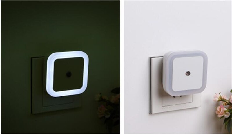 Christmas LED sensor night light for outlet toilet lights Light control US EU plug wall light Baby Sleep bedside lamp Backlight