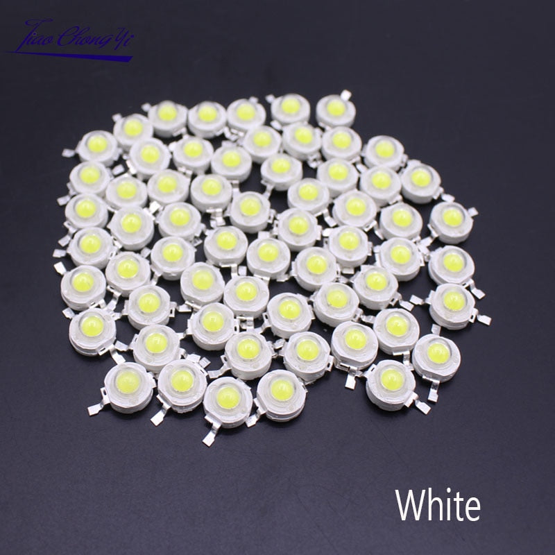 10-100Pcs LED COB Lamp Chip 1W 3W 3.2-3.6V Input 100-220LM Mini LED Bulb Diode SMD For DIY LED Floodlight Spotlight Downlight