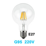 Gitex Antique LED E27 Bulb Retro Lamp 220V 2W 4W 6W 8W LED Filament Light E14 Glass Ball Bombillas LED Bulb Edison Candle Light