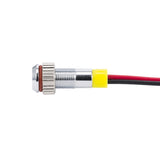 6mm mini indicator light red green white orange purple green blue yellow light with 15cm free wire Warnning Indicator Light