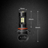 2pcs 1200Lm H11 H8 LED Car Lights LED Bulbs 9005 HB3 9006 HB4 White Daytime Running Lights DRL Fog Light 6000K 12V Driving Lamp