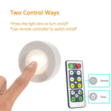 Dimmable Touch Sensor Under Cabinet Light LED Puck Lights Wireless Downlight Spotlights For Close Wardrobe Hallway Night lamp