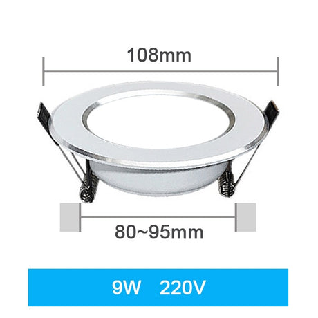 LED Downlight Ceiling 7W 9W 12W 15W 18W 3W 5W Spot Round Recessed Lamp 220V 230V 240V 110V Bulb Bedroom Kitchen Indoor Lighting