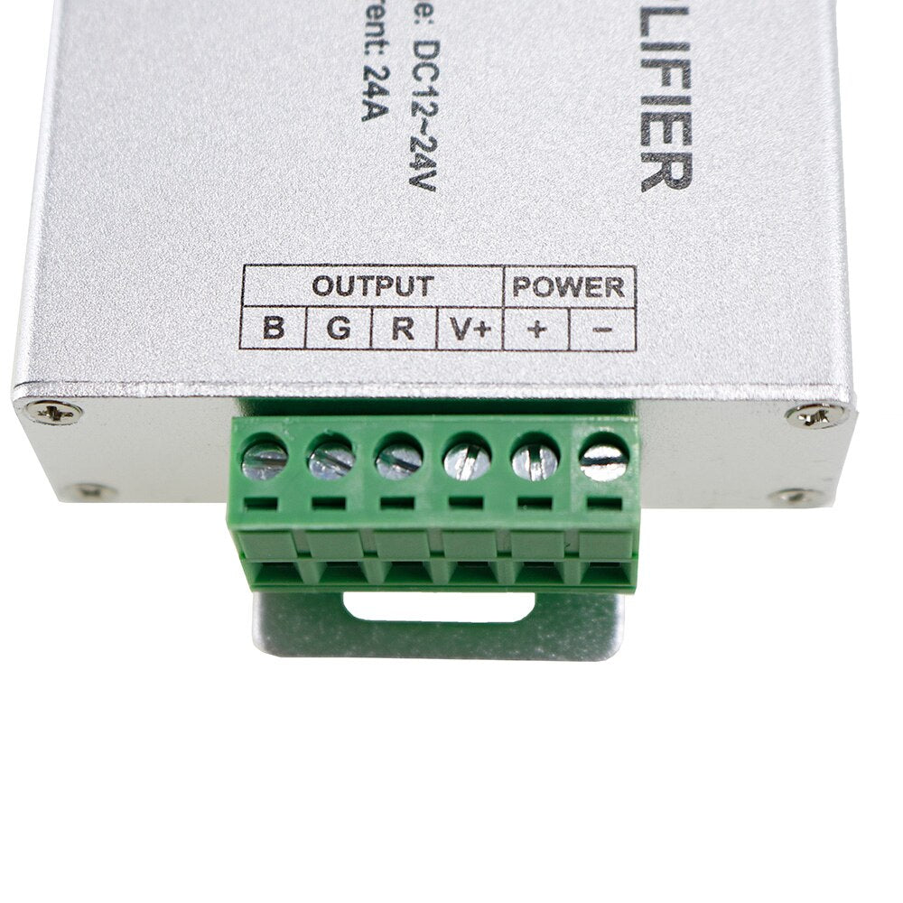 24A LED RGB Amplifier DC12-24V 3 Channel RGB Amplifier for 5050 3528RGB LED Strip Light Power Repeater Console Controller 1pcs