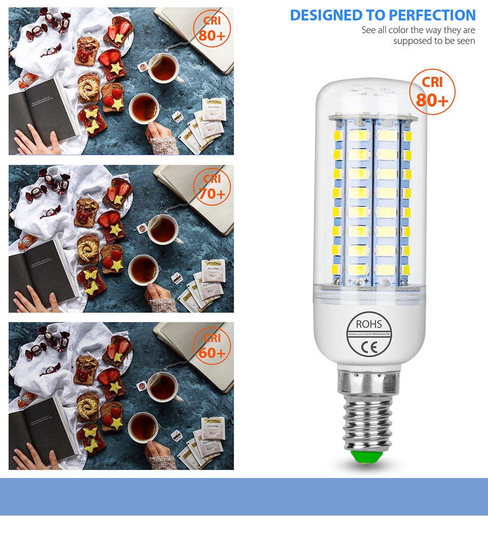 Bulb E27 LED E14 Corn Light GU10 Smart LED 220V Ampoule 24 36 48 56 69 72leds Spotlight G9 Candle Bulb B22 Halogen Lamp For Home