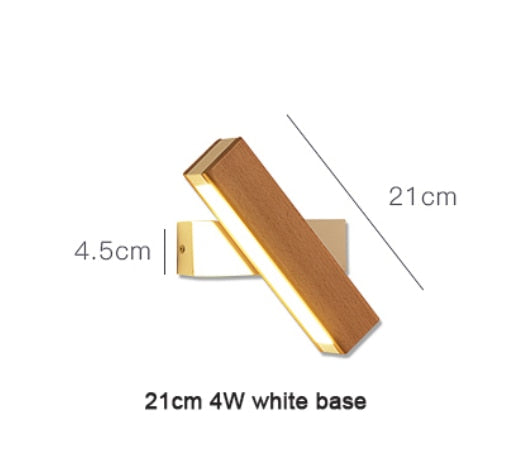 Nordic simple Wooden LED Wall Lamp Modern Adjustable Lighting bar restaurant Living room Porch Wall Lamps Corridor decor