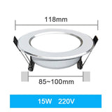 LED Downlight Ceiling 7W 9W 12W 15W 18W 3W 5W Spot Round Recessed Lamp 220V 230V 240V 110V Bulb Bedroom Kitchen Indoor Lighting
