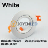 Free Shipping 2pcs Led Downlight Frame Gu10 Mr16 Halogen Led Spot Light  Fixtures White Black Silver For Home