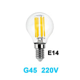 Gitex Antique LED E27 Bulb Retro Lamp 220V 2W 4W 6W 8W LED Filament Light E14 Glass Ball Bombillas LED Bulb Edison Candle Light