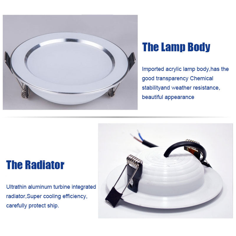 Waterproof LED Downlight 18W 15W 12W 9W 7W 5W Dimmable Warm Cold White LED Lamp Ceiling Lights Spot Light AC230V