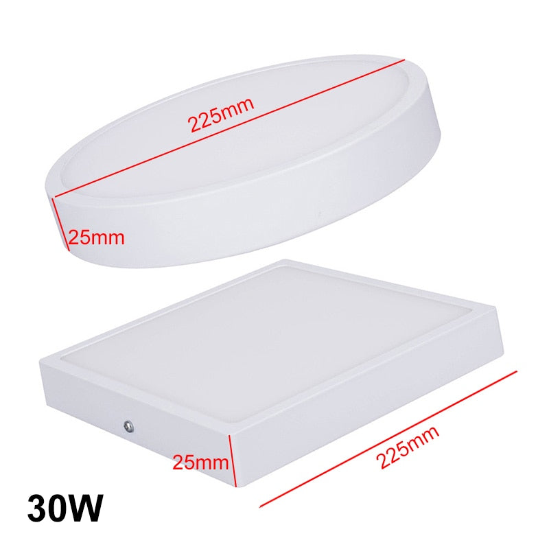 T SUNRISE Surface Recessed Mounted light LED Panel Light AC 85-265V Round/Square 8w/16w/24w/32w  LED Downlight Indoor Light