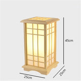 Modern Japanese Floor Lamps Tatami Style Square Shape Wooden LED Lamp Floor Bedroom Standing Lamps for Living Room Tall Lamp E27