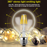 Gitex Antique LED E27 Bulb Retro Lamp 220V 2W 4W 6W 8W LED Filament Light E14 Glass Ball Bombillas LED Bulb Edison Candle Light