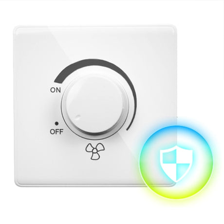 86 Type Ceiling Fan Adjustment Step less Speed Controller Wall Switch 220V 10A for 15-300W Dimmer