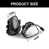 2PCS For VW Passat B7 CC Scirocco Jetta MK6 EOS Beetle R LED Side Rearview Mirror Floor Ground Lamp Puddle Welcome Light