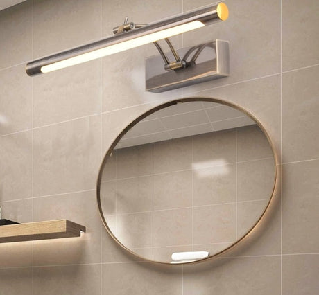 Modern LED Bathroom Wall Lamp Waterproof Stainless Steel L40/55/70CM Indoor Mirror Sconce Vanity Wall Lights Fixture With Switch