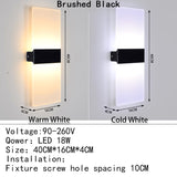 Mini 4/6/12/18W Led Acrylic Wall Lamp AC90-260V Long warm white Bedding Room Living Room Indoor wall lamp Bedroom Modern Simple