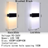 Mini 4/6/12/18W Led Acrylic Wall Lamp AC90-260V Long warm white Bedding Room Living Room Indoor wall lamp Bedroom Modern Simple