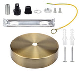 Ceiling Plate Round Black Silver Bronze 8/10/12/15cm Vintage Disc Light Accessories Tray For Pendant Lamp&amp;Wall Light Lamp Base