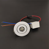 led mini down light 3W 1W dimmable spot light recessed lights ac85-265v ceiling light Aluminum 52mm